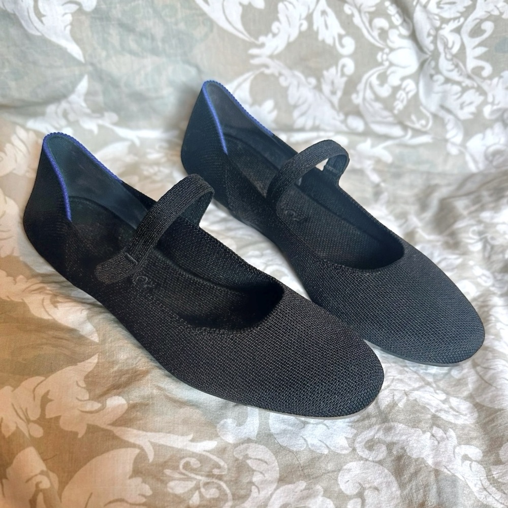 Rothy's Black Mary Jane Flats
